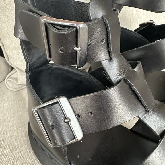 Dr.Martens Geraldo Gladiator Sandals Size 9 Mens/Womens 10, Black Leather - Picture 7 of 16